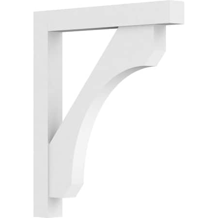 Ekena Millwork Standard Legacy Architectural Grade PVC Bracket With Block Ends, 3"W x 30"D x 30"H BKTP03X30X30LEC05